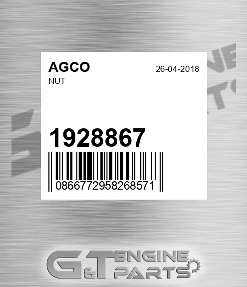1928867 Nut for AGCO