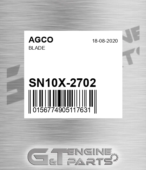 SN10X-2702 Blade for AGCO