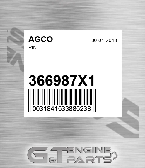 366987X1 Pin for AGCO