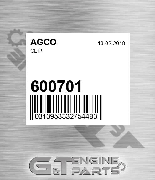 600701 AGCO Clip