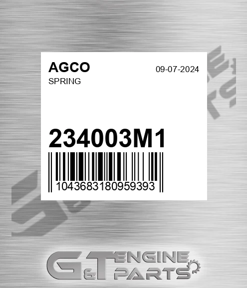234003M1 AGCO Spring