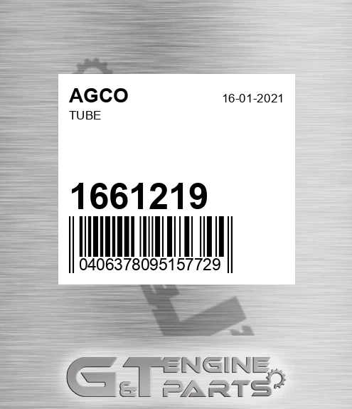 1661219 Tube for AGCO