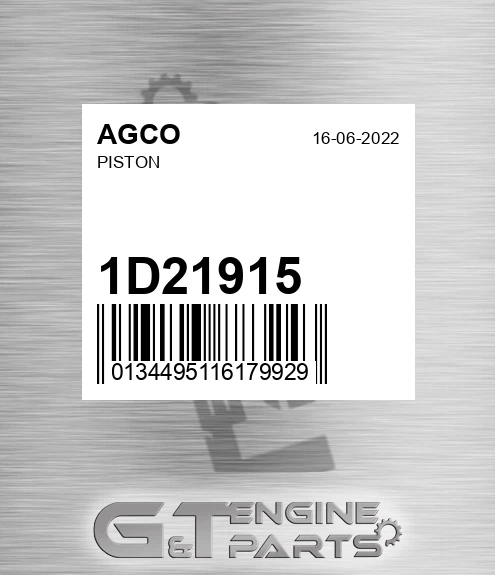 1D21915 AGCO Piston