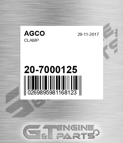 20-7000125 Clamp for AGCO