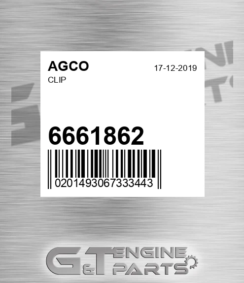 6661862 AGCO Clip