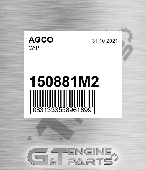 150881M2 Cap for AGCO
