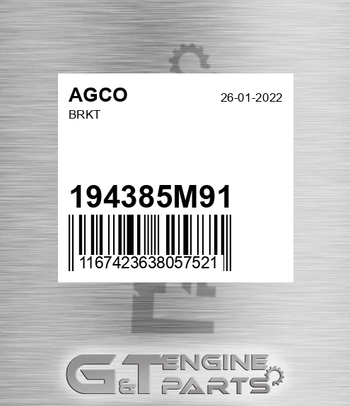 194385M91 Brkt for AGCO