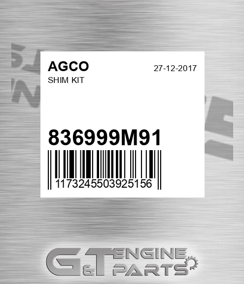 836999M91 Shim Kit for AGCO