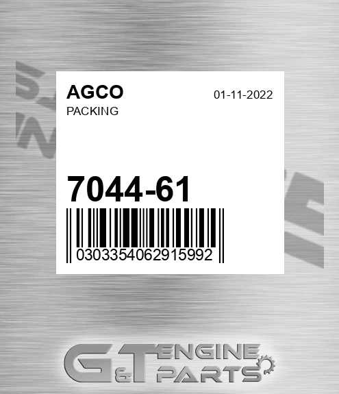 7044-61 Packing for AGCO