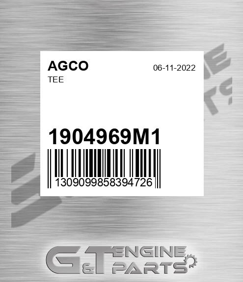 1904969M1 Tee for AGCO