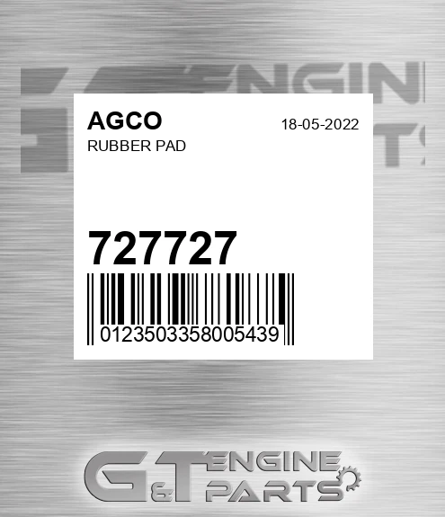 727727 Rubber Pad for AGCO
