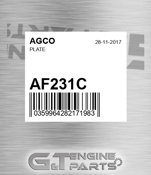 AF231C Plate