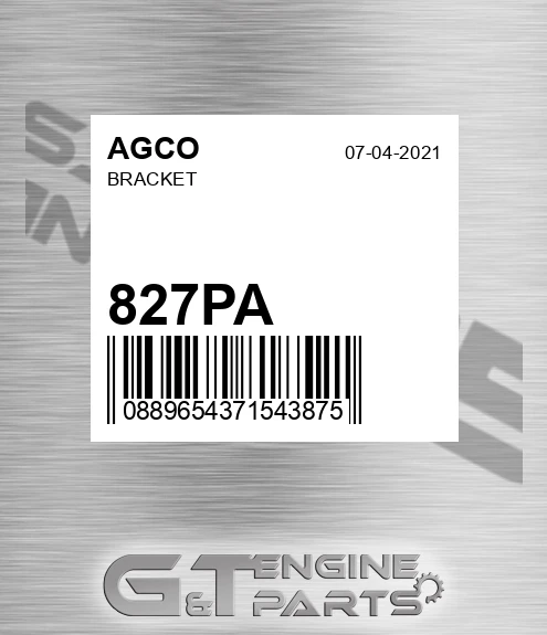 827PA Bracket for AGCO