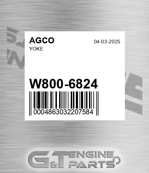 W800-6824 Yoke for AGCO