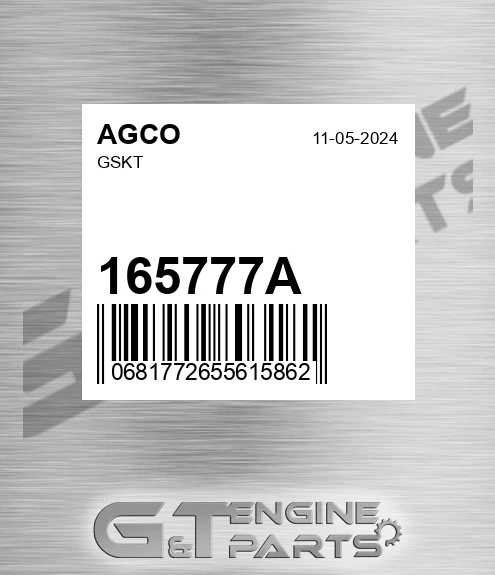 165777A Gskt for AGCO
