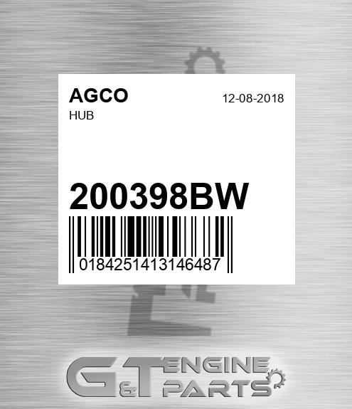 200398BW Hub for AGCO