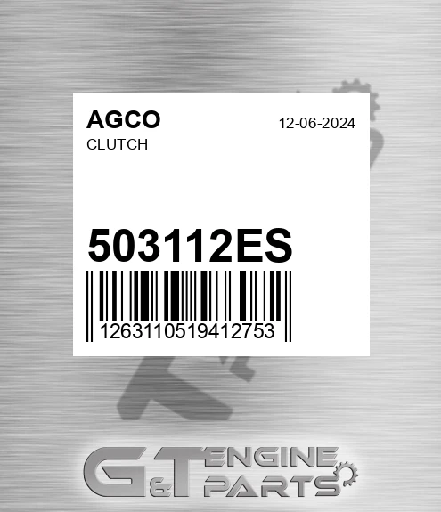 503112ES Clutch for AGCO