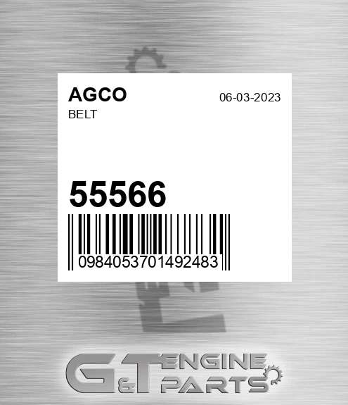 55566 Belt for AGCO