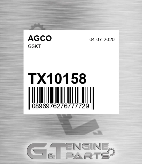 TX10158 AGCO Gskt