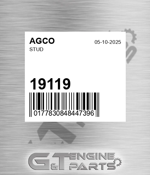 19119 Stud for AGCO