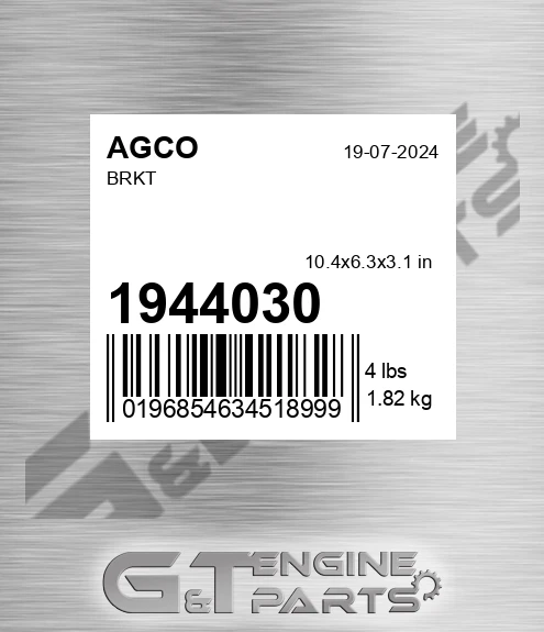 1944030 Brkt for AGCO