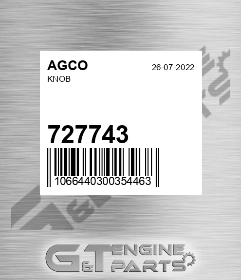 727743 Knob for AGCO