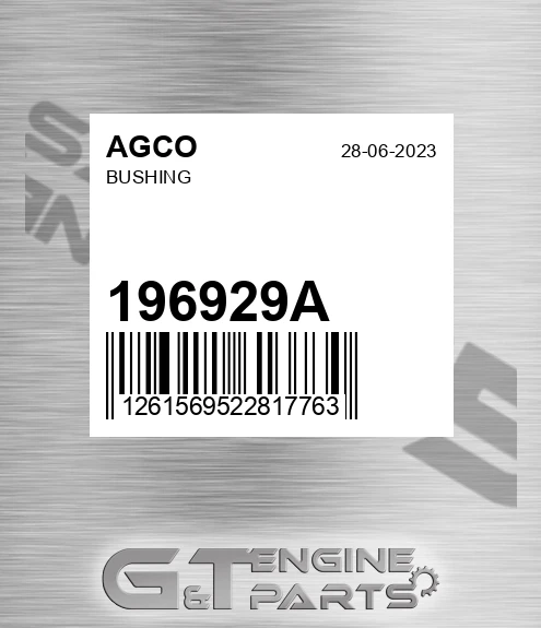 196929A Bushing for AGCO