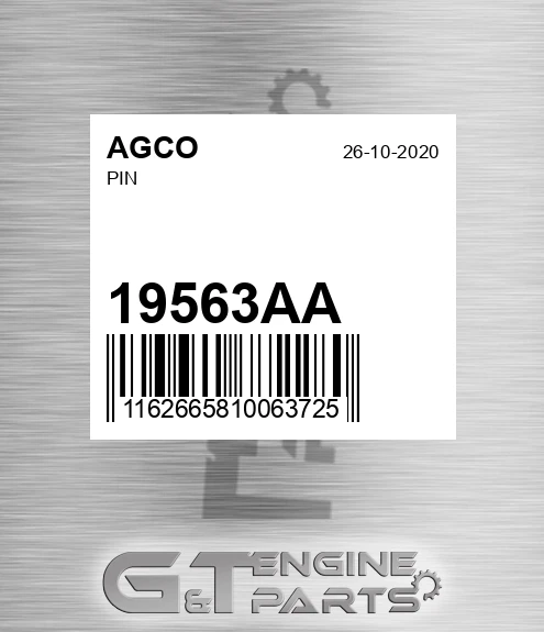 19563AA Pin for AGCO