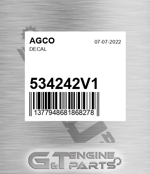 534242V1 AGCO Decal