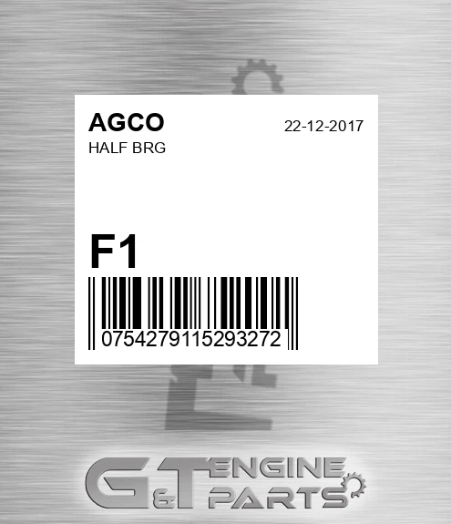 F1 Half Brg