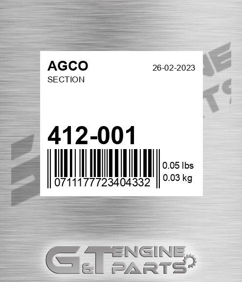 412-001 AGCO Section