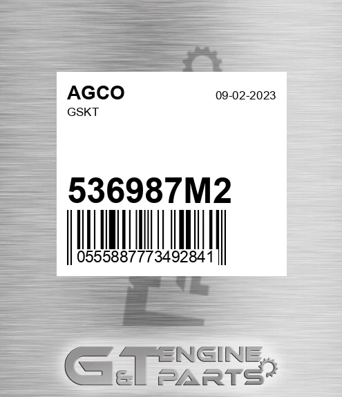 536987M2 Gskt for AGCO