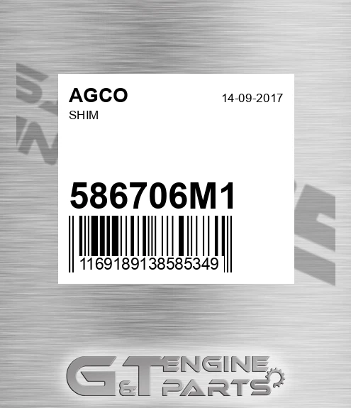 586706M1 Shim for AGCO
