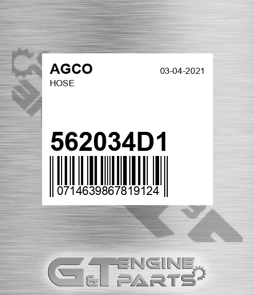 562034D1 Hose