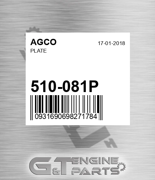 510-081P Plate