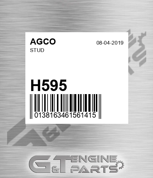 H595 Stud for AGCO