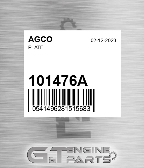101476A Plate