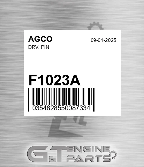 F1023A Drv. Pin