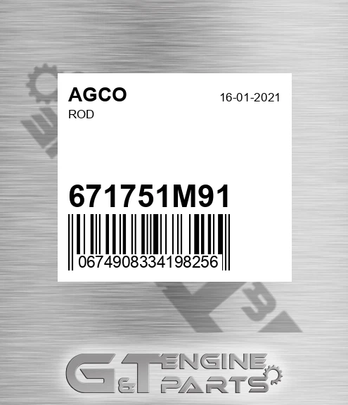 671751M91 AGCO Rod