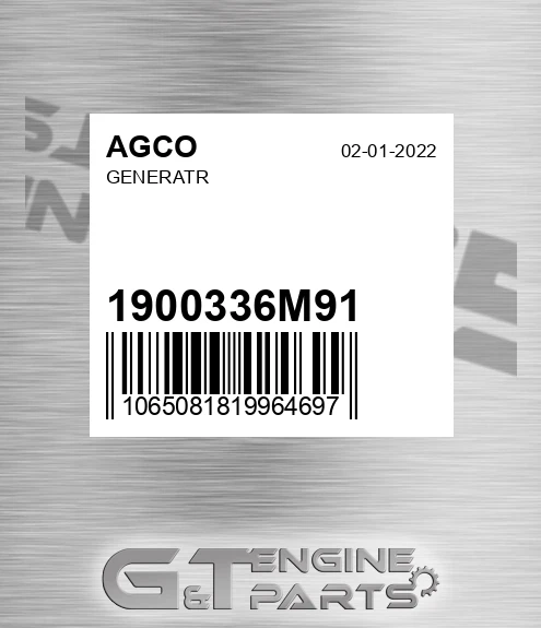 1900336M91 Generatr for AGCO