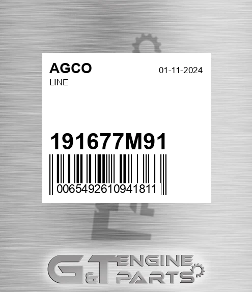 191677M91 Line for AGCO