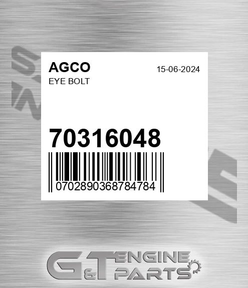 70316048 Eye Bolt for AGCO