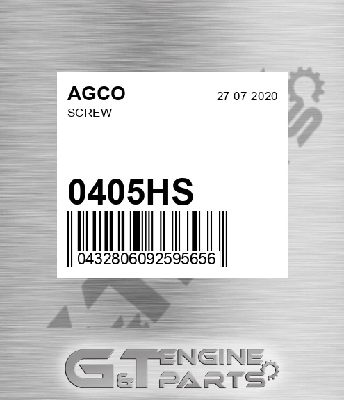0405HS AGCO Screw