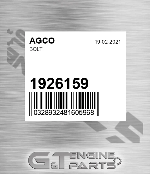 1926159 Bolt for AGCO