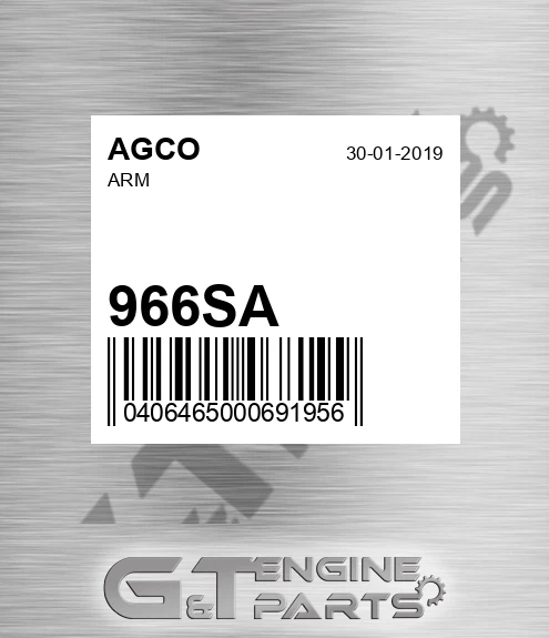 966SA Arm for AGCO