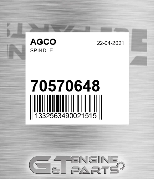 70570648 AGCO Spindle