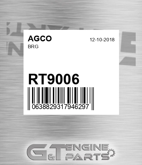 RT9006 AGCO Brg