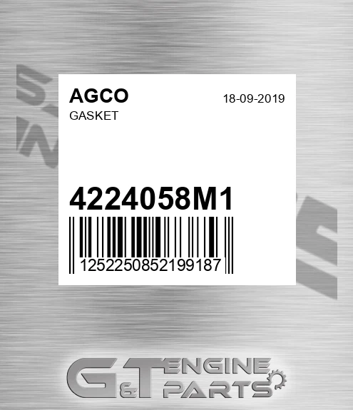 4224058M1 AGCO Gasket