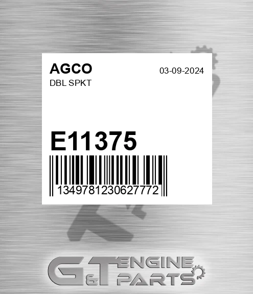 E11375 AGCO Dbl Spkt