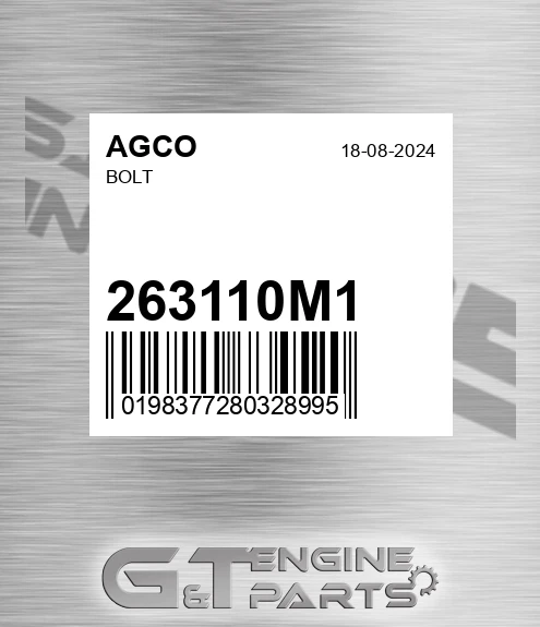 263110M1 Bolt